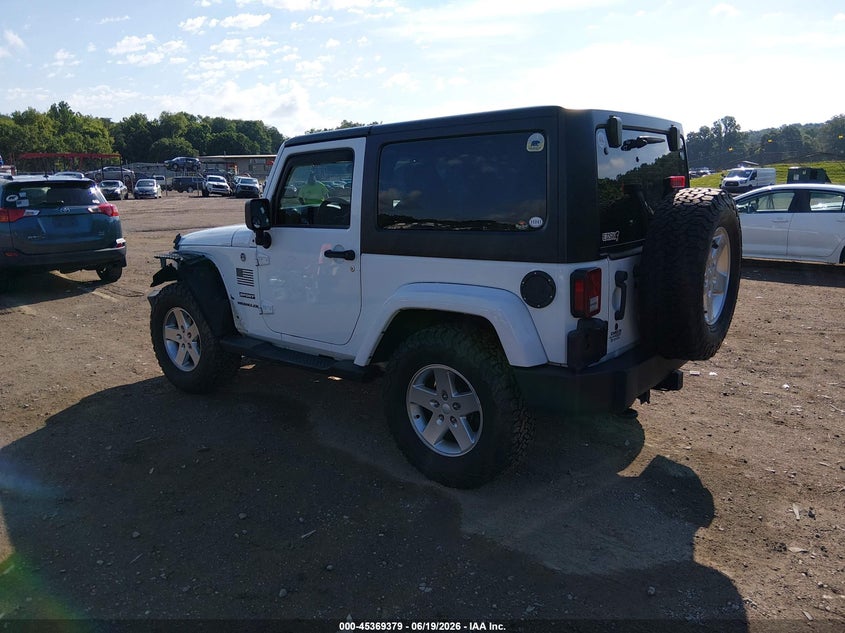 2013 Jeep Wrangler / VIN 1C4AJWAG8DL587567 IAAI salvage auction — LEFT FRONT, Salvage (Tennessee), sold $3,550 on 2026-07-09 (photo 3)