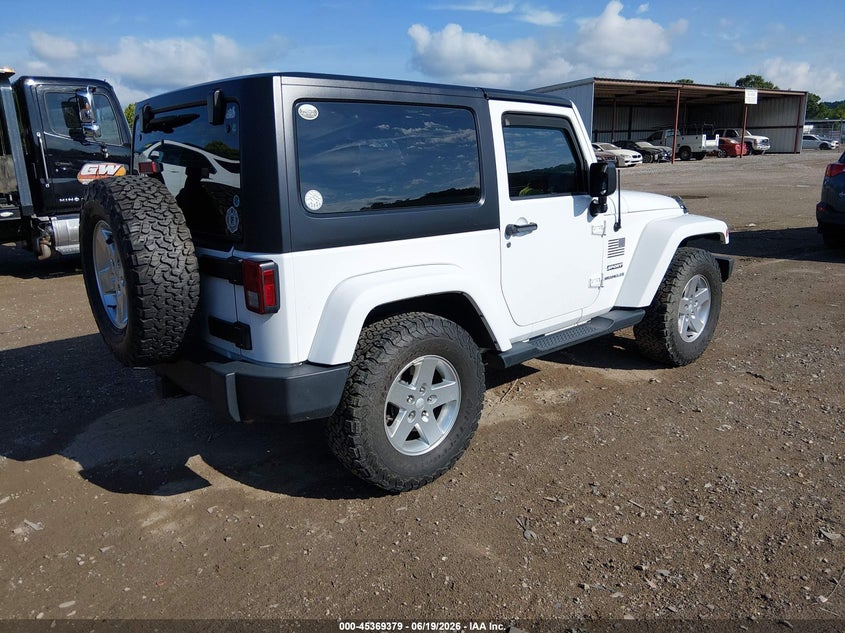 2013 Jeep Wrangler / VIN 1C4AJWAG8DL587567 IAAI salvage auction — LEFT FRONT, Salvage (Tennessee), sold $3,550 on 2026-07-09 (photo 4)