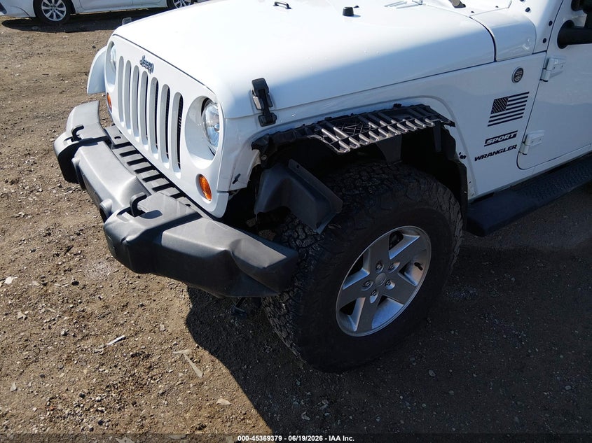 2013 Jeep Wrangler / VIN 1C4AJWAG8DL587567 IAAI salvage auction — LEFT FRONT, Salvage (Tennessee), sold $3,550 on 2026-07-09 (photo 6)