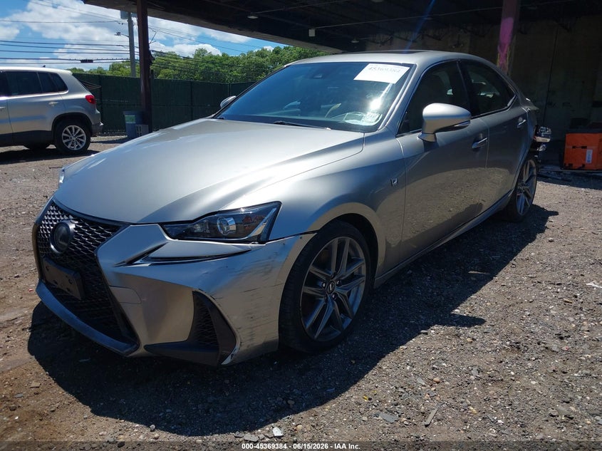 2019 Lexus Is VIN JTHC81D25K5038660 IAAI salvage auction — LEFT REAR, Mv-907A (New York), sold $12,350 on 2026-07-28 (photo 2)