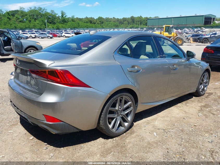 2019 Lexus Is VIN JTHC81D25K5038660 IAAI salvage auction — LEFT REAR, Mv-907A (New York), sold $12,350 on 2026-07-28 (photo 4)