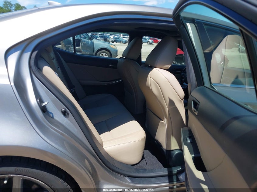 2019 Lexus Is VIN JTHC81D25K5038660 IAAI salvage auction — LEFT REAR, Mv-907A (New York), sold $12,350 on 2026-07-28 (photo 8)
