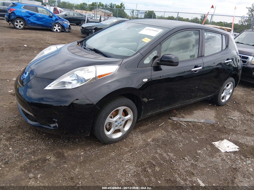 2012 Nissan Leaf VIN JN1AZ0CP4CT017442 IAAI salvage auction — NORMAL WEAR, Salvage Title, sold $275 on 2026-07-23 (photo 2)