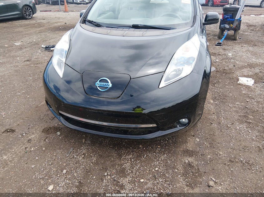 2012 Nissan Leaf VIN JN1AZ0CP4CT017442 IAAI salvage auction — NORMAL WEAR, Salvage Title, sold $275 on 2026-07-23 (photo 6)