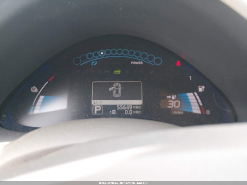 2012 Nissan Leaf VIN JN1AZ0CP4CT017442 IAAI salvage auction — NORMAL WEAR, Salvage Title, sold $275 on 2026-07-23 (photo 7)