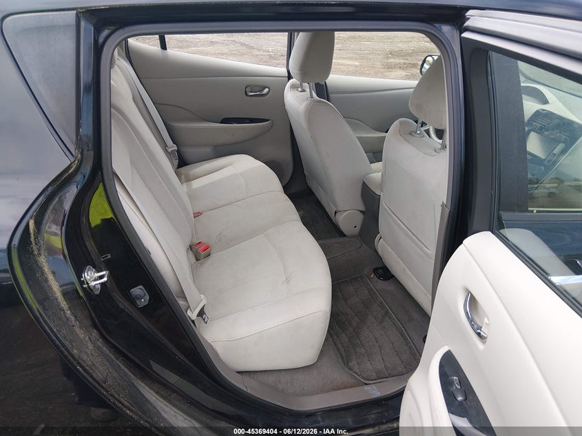 2012 Nissan Leaf VIN JN1AZ0CP4CT017442 IAAI salvage auction — NORMAL WEAR, Salvage Title, sold $275 on 2026-07-23 (photo 8)