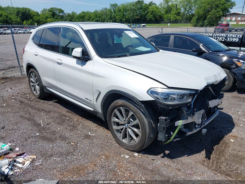 2018 BMW X3 VIN 5UXTR9C50JLC79174 IAAI salvage auction — FRONT END, Salvage (Tennessee), sold $10,725 on 2026-07-09 (photo 1)