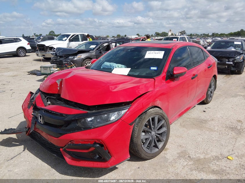2020 Honda Civic VIN SHHFK7H68LU202627 IAAI salvage auction — FRONT END, Original (Texas), sold $25 on 2026-07-28 (photo 2)