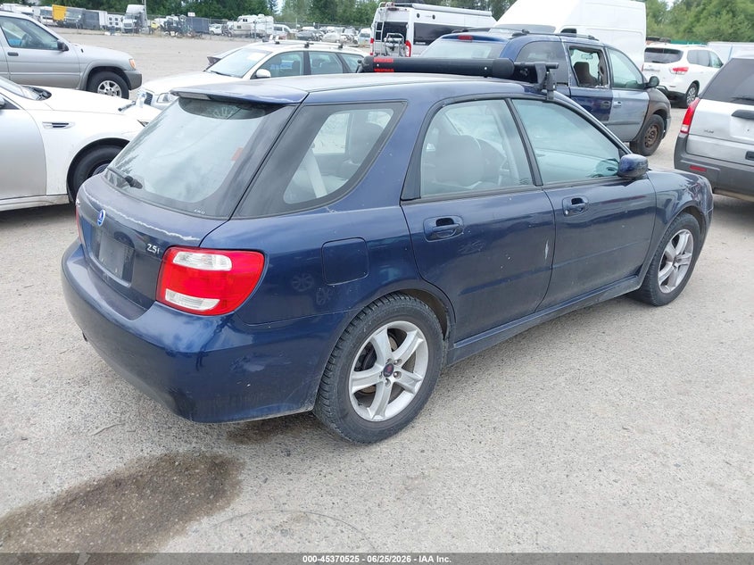 2005 Saab 9-2x VIN JF4GG61665H051357 IAAI salvage auction — LEFT SIDE, Bill Of Sale (Washington), sold $325 on 2026-07-15 (photo 4)
