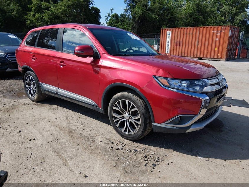 2018 Mitsubishi Outlander VIN JA4AD3A36JZ032199 IAAI salvage auction — REAR END, Salvage - Greater Than 75% (Maryland), sold $3,700 on 2026-07-09 (photo 1)