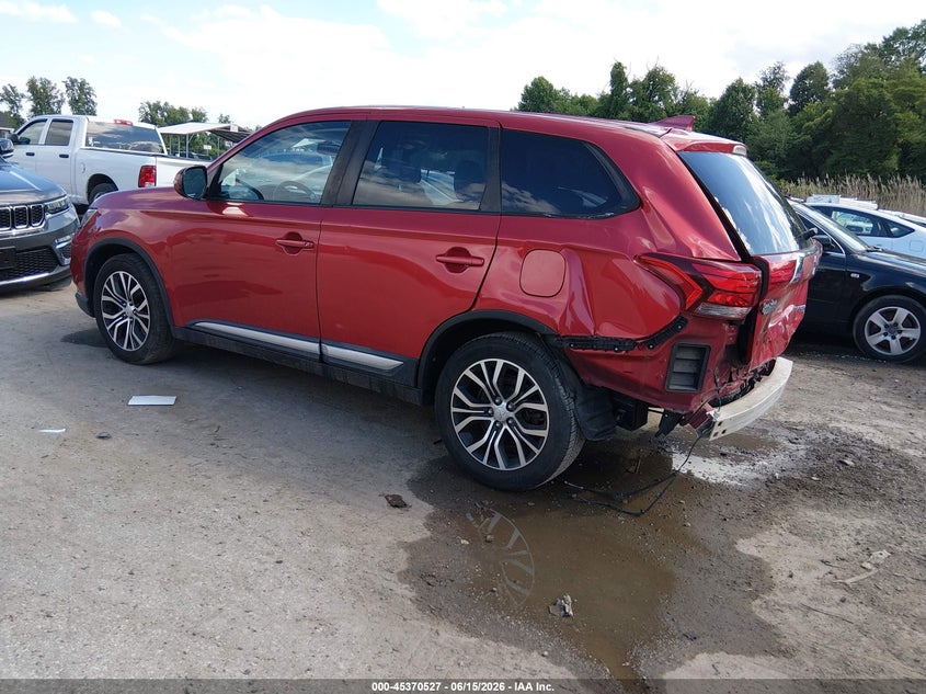 2018 Mitsubishi Outlander VIN JA4AD3A36JZ032199 IAAI salvage auction — REAR END, Salvage - Greater Than 75% (Maryland), sold $3,700 on 2026-07-09 (photo 3)