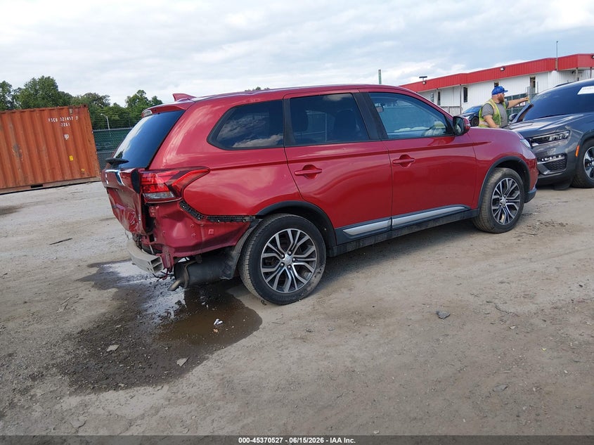 2018 Mitsubishi Outlander VIN JA4AD3A36JZ032199 IAAI salvage auction — REAR END, Salvage - Greater Than 75% (Maryland), sold $3,700 on 2026-07-09 (photo 4)