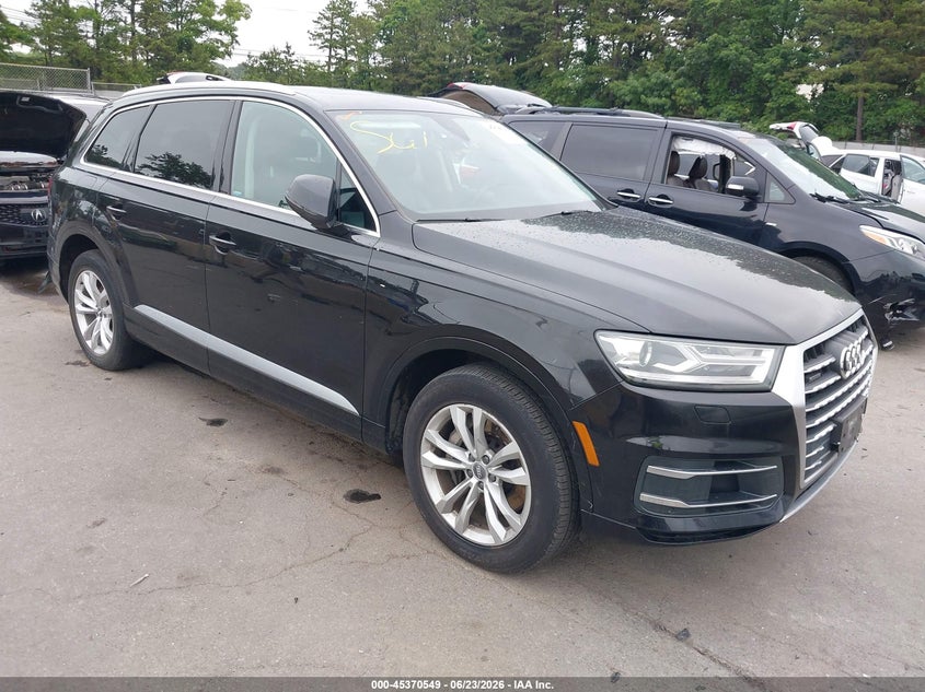 2018 Audi Q7 VIN WA1AAAF76JD051101 IAAI salvage auction — THEFT, Wait Title, sold $6,300 on 2026-09-06 (photo 1)