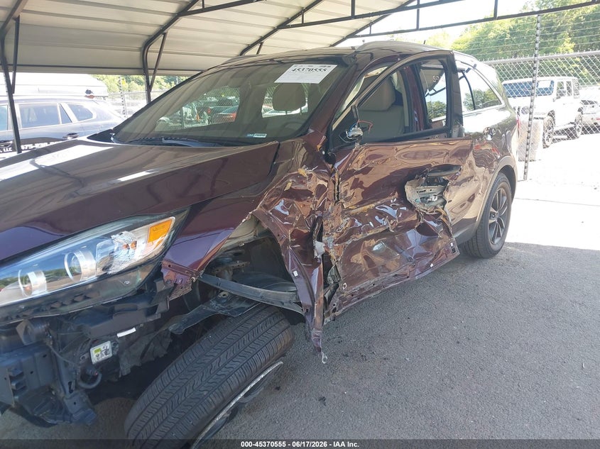 2017 Kia Sorento VIN 5XYPGDA30HG261483 IAAI salvage auction — FRONT END, Salvage Title, sold $1,600 on 2026-07-16 (photo 6)