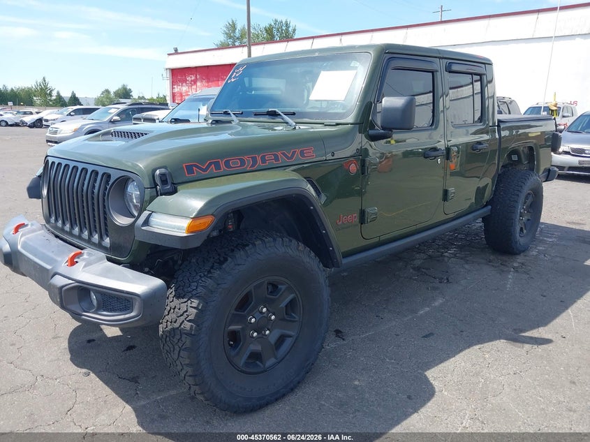 2021 Jeep Gladiator VIN 1C6JJTEGXML606605 IAAI salvage auction — SIDE, Clear - Dealer Only (California), sold $18,700 on 2026-07-31 (photo 2)