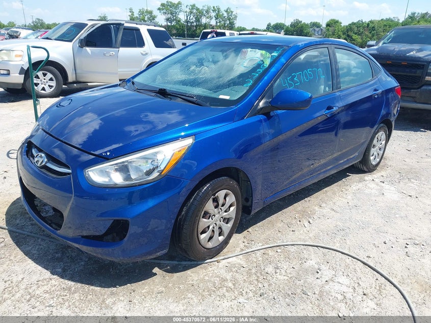 2016 Hyundai Accent VIN KMHCT4AE0GU947673 IAAI salvage auction — NORMAL WEAR, Clear (Tennessee), sold $575 on 2026-07-16 (photo 2)