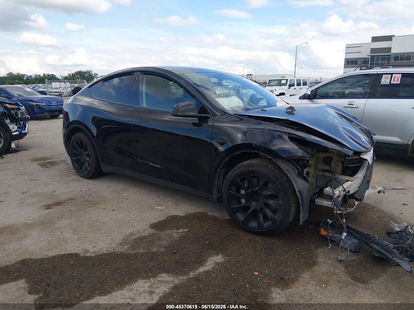 2022 Tesla Model y VIN 7SAYGAEE8NF365837 IAAI salvage auction — FRONT END, Original (Texas), sold $7,750 on 2026-09-05 (photo 1)
