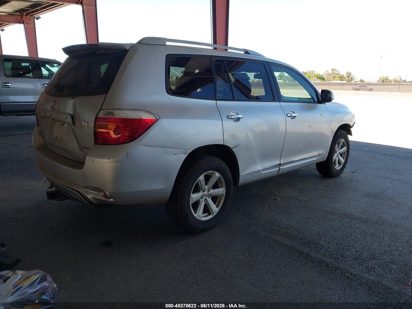 2008 Toyota Highlander VIN JTEES42A382073176 IAAI salvage auction — NORMAL WEAR, Clear - Dealer Only (California), sold $1,850 on 2026-07-21 (photo 4)