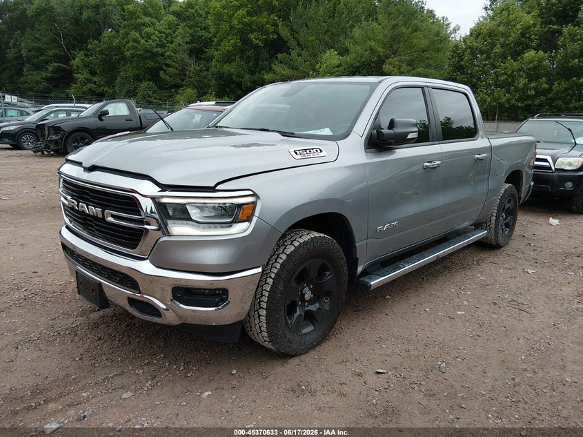 2019 Ram 1500 VIN 1C6SRFFT0KN500952 IAAI salvage auction — HAIL, Clear (Wisconsin), sold $12,000 on 2026-07-29 (photo 2)