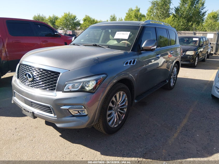 2015 Infiniti Qx80 VIN JN8AZ2NFXF9572463 IAAI salvage auction — NORMAL WEAR, Clear (Colorado), sold $1,600 on 2026-07-28 (photo 2)