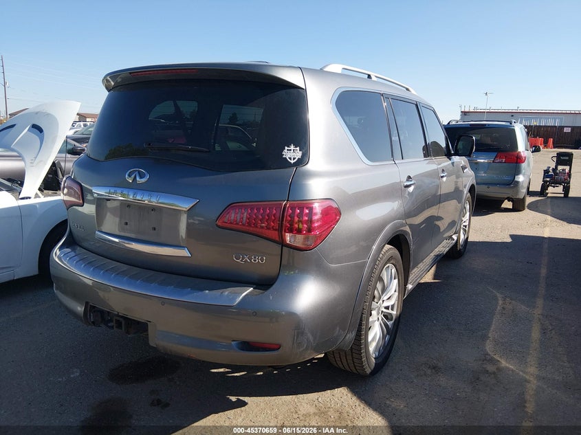 2015 Infiniti Qx80 VIN JN8AZ2NFXF9572463 IAAI salvage auction — NORMAL WEAR, Clear (Colorado), sold $1,600 on 2026-07-28 (photo 4)