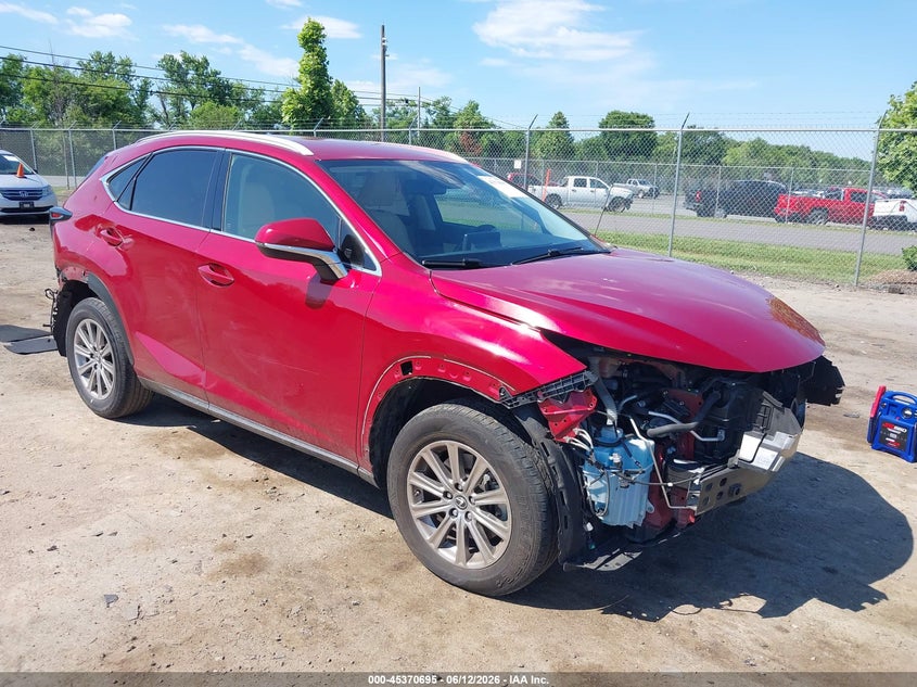 2021 Lexus Nx VIN JTJDARBZ1M5026806 IAAI salvage auction — FRONT & REAR, Salvage (Virginia), sold $7,075 on 2026-07-28 (photo 1)