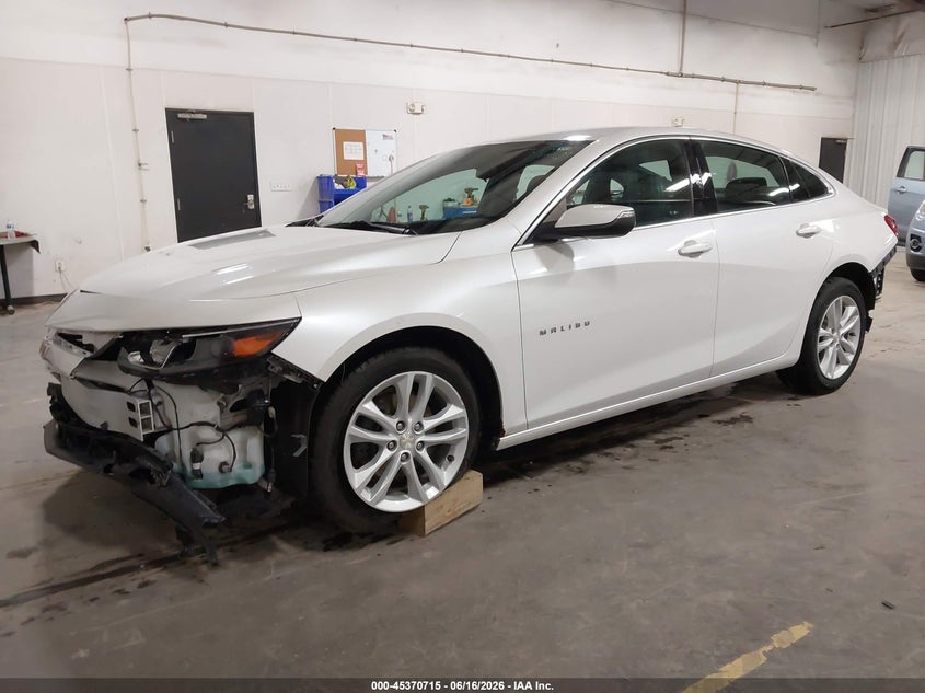 2017 Chevrolet Malibu VIN 1G1ZE5ST6HF208768 IAAI salvage auction — FRONT & REAR, Salvage (Iowa), sold $1,050 on 2026-07-09 (photo 2)
