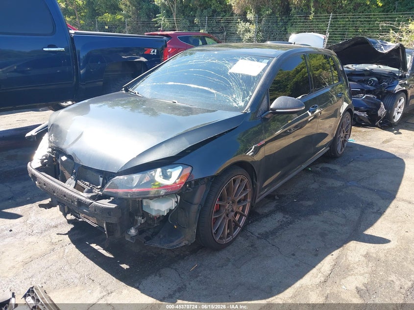 2017 Volkswagen Golf gti VIN 3VW447AU1HM027293 IAAI salvage auction — FRONT END, Salvage (North Carolina), sold $4,325 on 2026-07-09 (photo 2)
