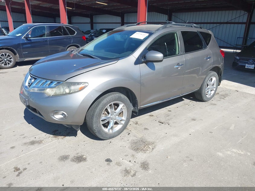 2009 Nissan Murano VIN JN8AZ18U39W028493 IAAI salvage auction — NORMAL WEAR, Clear - Dealer Only (California), sold $550 on 2026-07-07 (photo 2)