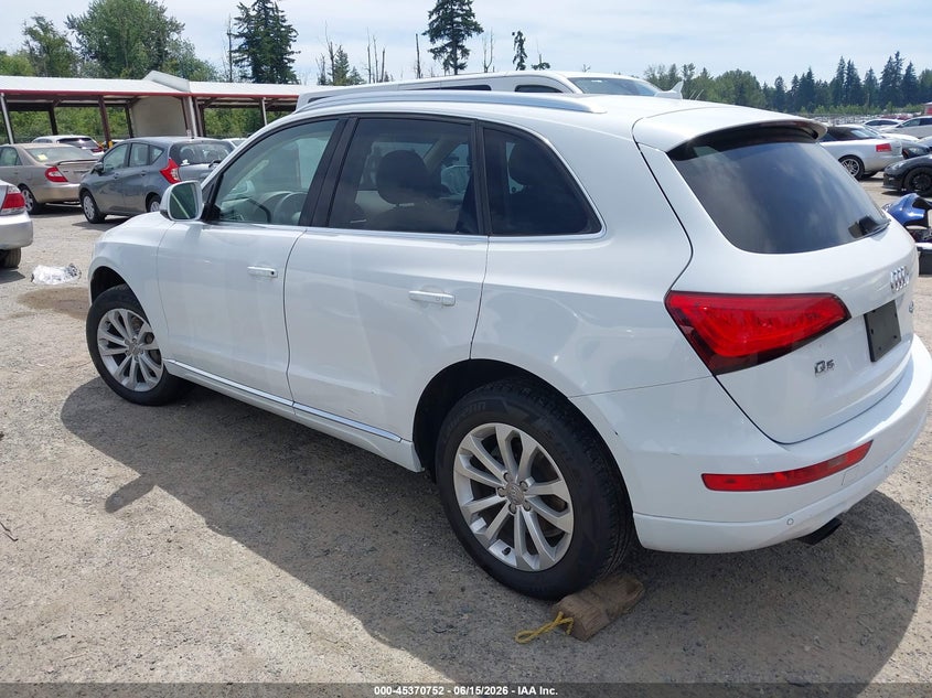 2014 Audi Q5 VIN WA1LFAFP6EA063184 IAAI salvage auction — NORMAL WEAR, Clear (Washington), sold $1,000 on 2026-07-29 (photo 3)
