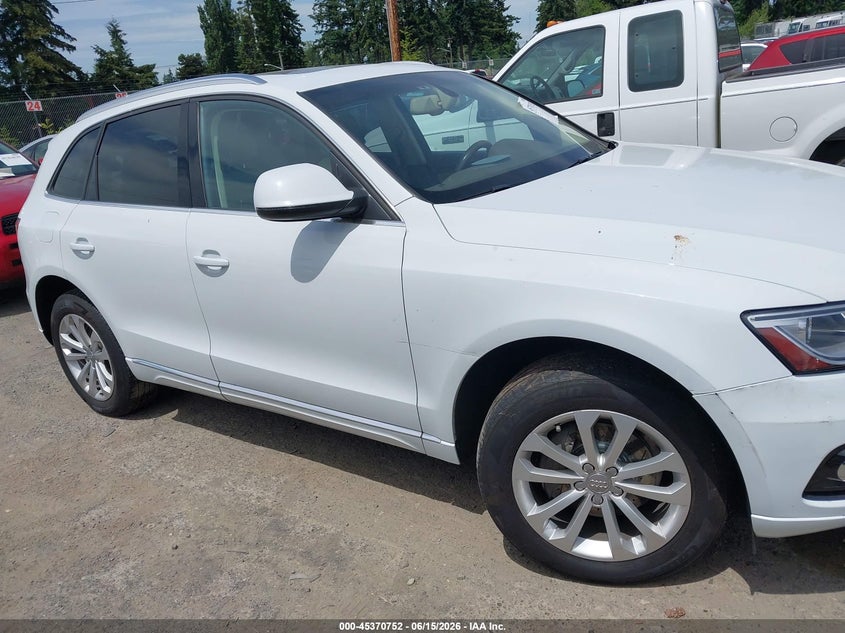 2014 Audi Q5 VIN WA1LFAFP6EA063184 IAAI salvage auction — NORMAL WEAR, Clear (Washington), sold $1,000 on 2026-07-29 (photo 6)