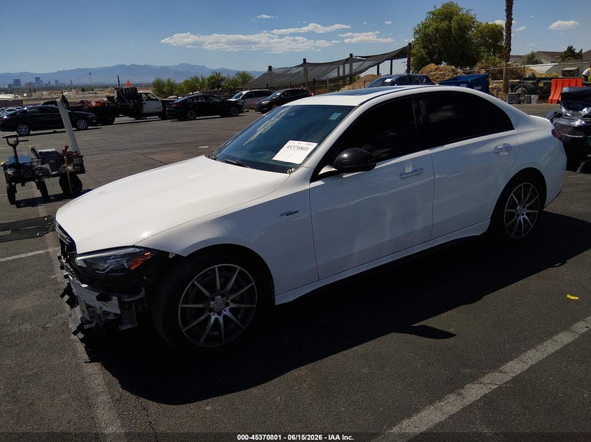 2024 Mercedes-Benz C-Class VIN W1KAF8HB8RR184903 IAAI salvage auction — Side, Salvage (Nevada), sold $25,000 on 2026-07-08 (photo 2)