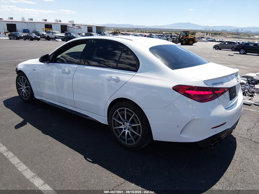 2024 Mercedes-Benz C-Class VIN W1KAF8HB8RR184903 IAAI salvage auction — Side, Salvage (Nevada), sold $25,000 on 2026-07-08 (photo 3)
