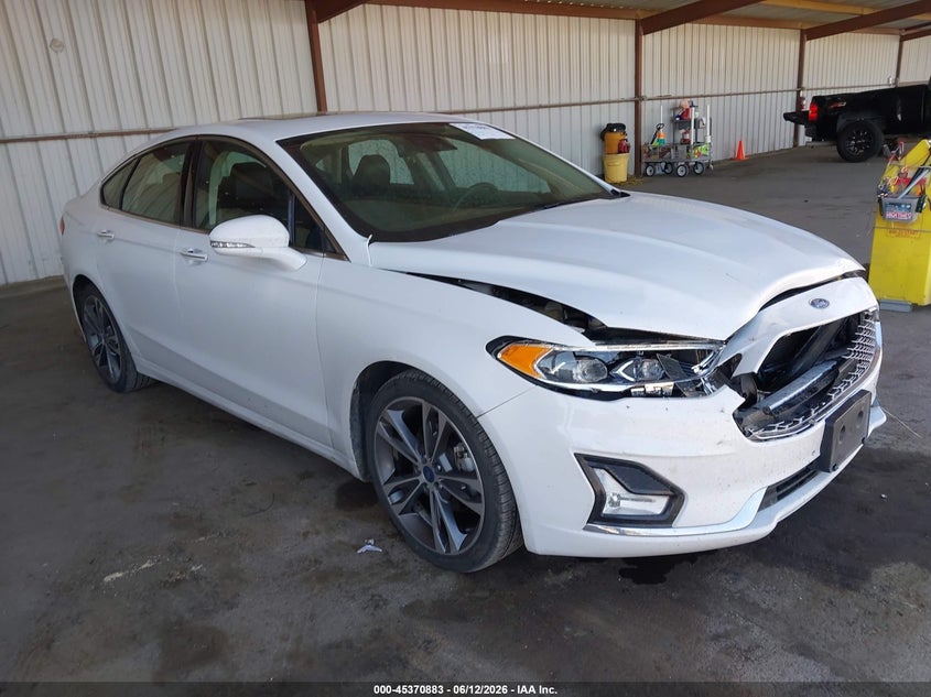 2020 Ford Fusion VIN 3FA6P0D90LR131356 IAAI salvage auction — FRONT END, Salvage (California), sold $1,750 on 2026-07-09 (photo 1)