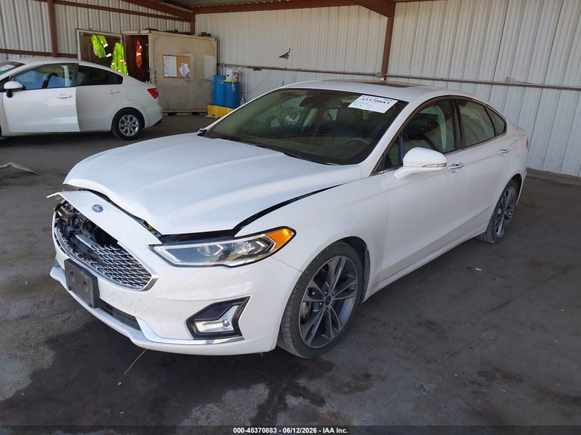 2020 Ford Fusion VIN 3FA6P0D90LR131356 IAAI salvage auction — FRONT END, Salvage (California), sold $1,750 on 2026-07-09 (photo 2)