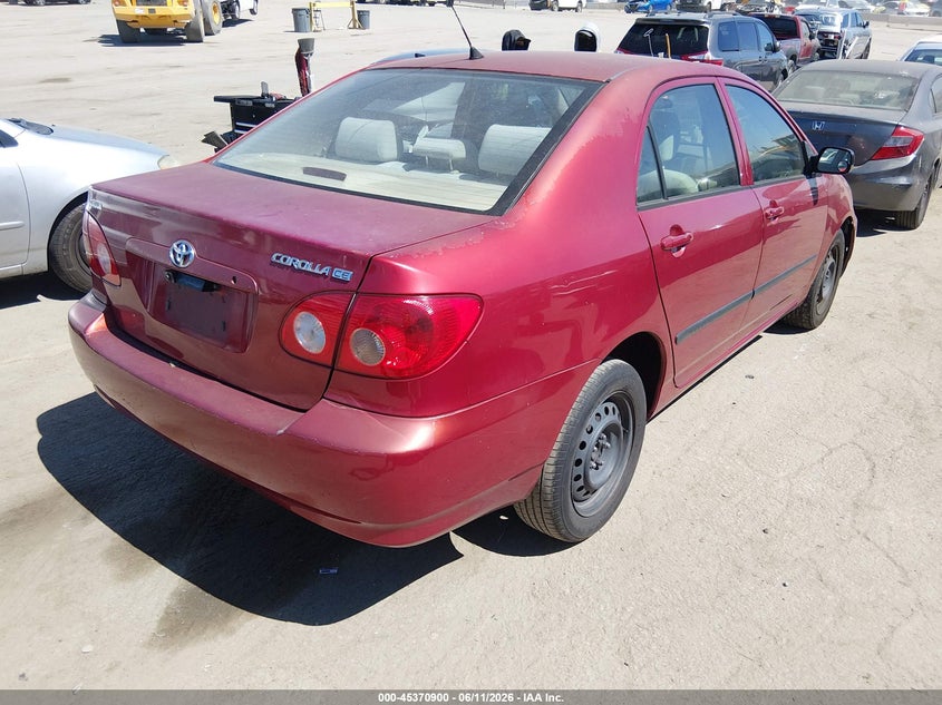 2007 Toyota Corolla VIN JTDBR32E470115915 IAAI salvage auction — NORMAL WEAR, Clear - Dealer Only (California), sold $550 on 2026-07-08 (photo 4)
