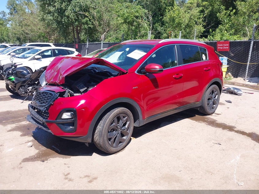 2020 Kia Sportage VIN KNDP6CACXL7679231 IAAI salvage auction — FRONT END, Salvage (Missouri), sold $2,150 on 2026-07-22 (photo 2)