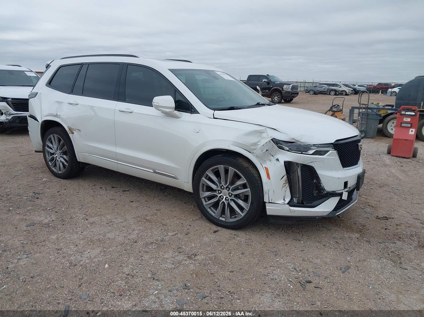 2020 Cadillac Xt6 VIN 1GYKPGRS9LZ146246 IAAI salvage auction — SIDE, Salvage (Texas), sold $7,300 on 2026-07-29 (photo 1)