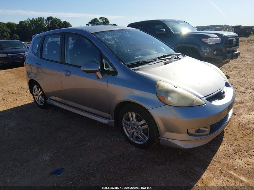 2007 Honda Fit VIN JHMGD38687S039428 IAAI salvage auction — HAIL, Salvage (Missouri), sold $350 on 2026-07-13 (photo 1)
