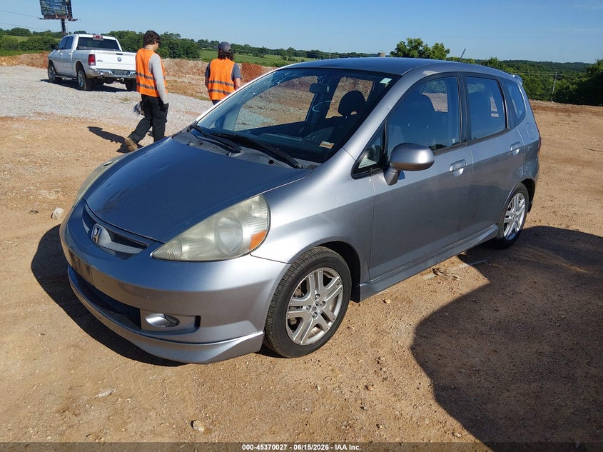 2007 Honda Fit VIN JHMGD38687S039428 IAAI salvage auction — HAIL, Salvage (Missouri), sold $350 on 2026-07-13 (photo 2)