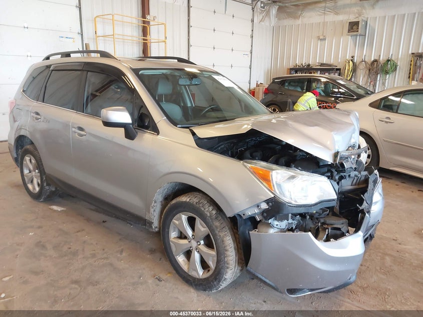2014 Subaru Forester VIN JF2SJAJC9EH503024 IAAI salvage auction — FRONT END, Clear (Michigan), sold $225 on 2026-07-14 (photo 1)