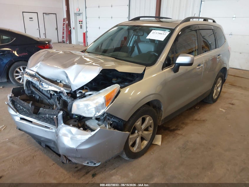 2014 Subaru Forester VIN JF2SJAJC9EH503024 IAAI salvage auction — FRONT END, Clear (Michigan), sold $225 on 2026-07-14 (photo 2)