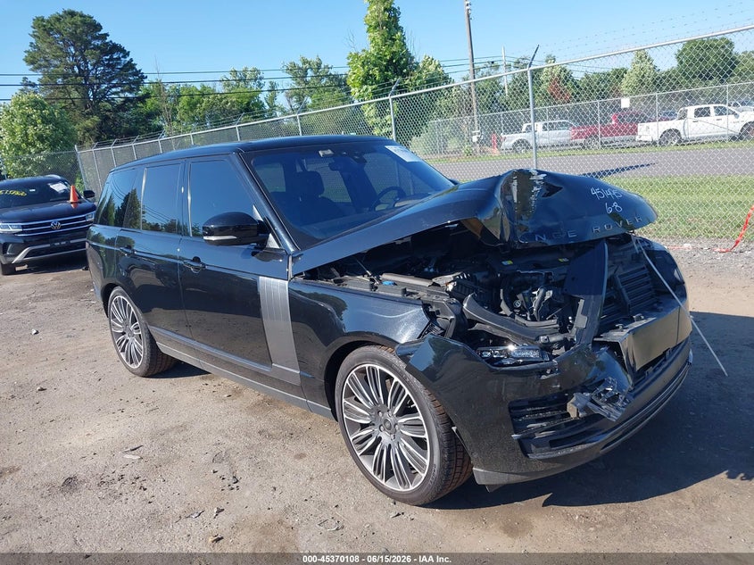 2021 Land rover RANGE ROVER VIN SALGS2SE3MA438887 IAAI salvage auction — FRONT END, Salvage (Virginia), sold $18,250 on 2026-07-28 (photo 1)