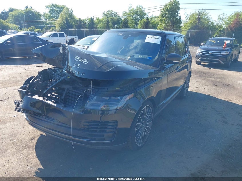 2021 Land rover RANGE ROVER VIN SALGS2SE3MA438887 IAAI salvage auction — FRONT END, Salvage (Virginia), sold $18,250 on 2026-07-28 (photo 2)