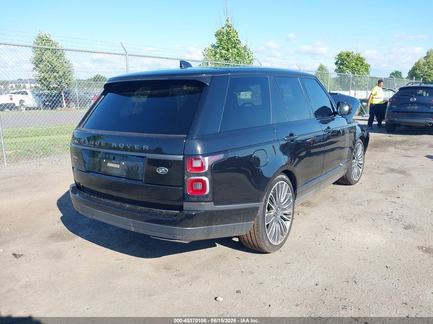 2021 Land rover RANGE ROVER VIN SALGS2SE3MA438887 IAAI salvage auction — FRONT END, Salvage (Virginia), sold $18,250 on 2026-07-28 (photo 4)