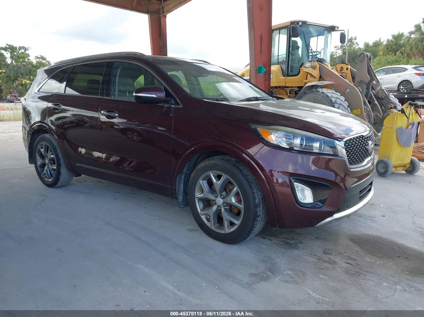 2018 Kia Sorento VIN 5XYPK4A59JG374693 IAAI salvage auction — NORMAL WEAR, Clear (Florida), sold $2,050 on 2026-07-14 (photo 1)