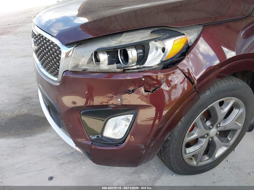 2018 Kia Sorento VIN 5XYPK4A59JG374693 IAAI salvage auction — NORMAL WEAR, Clear (Florida), sold $2,050 on 2026-07-14 (photo 6)