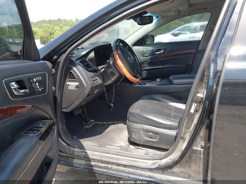 2015 Kia K900 VIN KNALW4D43F6023064 IAAI salvage auction — LEFT FRONT, Salvage (Mississippi), sold $675 on 2026-07-22 (photo 5)