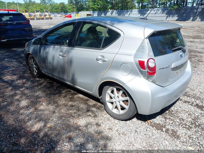 2013 Toyota Prius c VIN JTDKDTB34D1032214 IAAI salvage auction — NORMAL WEAR, Clear (New Jersey), sold $1,100 on 2026-07-08 (photo 3)