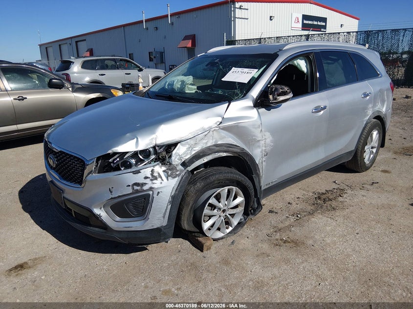2018 Kia Sorento VIN 5XYPGDA59JG381936 IAAI salvage auction — LEFT FRONT, Salvage (Kansas), sold $1,800 on 2026-07-24 (photo 2)
